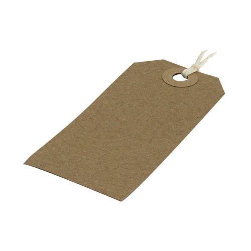 Strung Tag 82x41mm Buff (Pack of 1000) KF01597 on Productcaster.