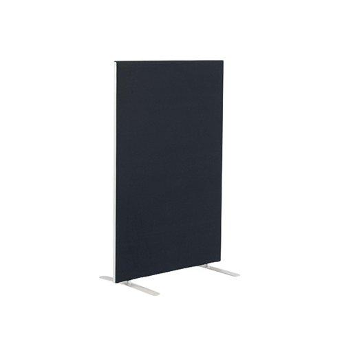 Jemini Floor Standing Screen 1200x25x1600mm Black KF79011 - Radius Office Furniture on Productcaster.