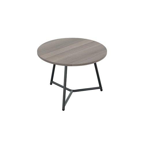 Jemini Trinity Low Table 600x600x435mm Grey Oak/Black KF823384 on Productcaster.