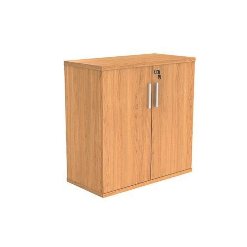 Astin 2 Door Cupboard Lockable 800x400x816mm Norwegian Beech KF823896 on Productcaster.