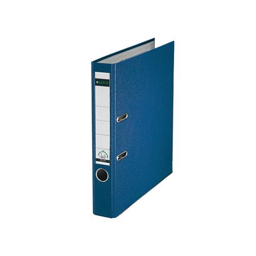 Leitz 180 Lever Arch File Poly 50mm A4 Blue (Pack of 10) 10151035 on Productcaster.