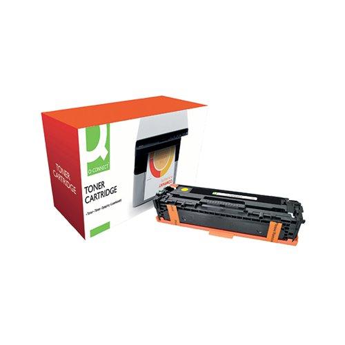 Q-Connect Compatible Solution HP 128A Laserjet Toner Cartridge Yellow CE322A-COMP on Productcaster.