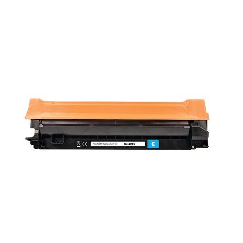 Q-Connect Brother TN-421C Compatible Toner Cartridge Standard Yield Cyan TN-421C-COMP on Productcaster.