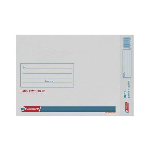 GoSecure Bubble Lined Envelope Size 8 270x360mm White (Pack of 20) PB02134 on Productcaster.