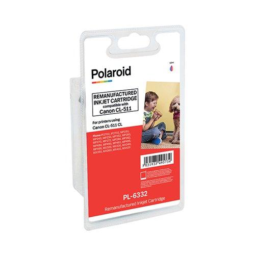 Polaroid Canon CL-511 Colour Inkjet Cartridge 2972B001-COMP on Productcaster.