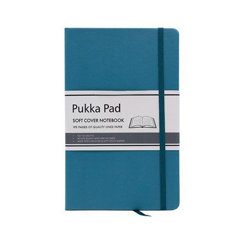 Pukka Pad Signature Soft Cover Notebook A5 215x135mm 192 Pages Teal 7752-SIG on Productcaster.