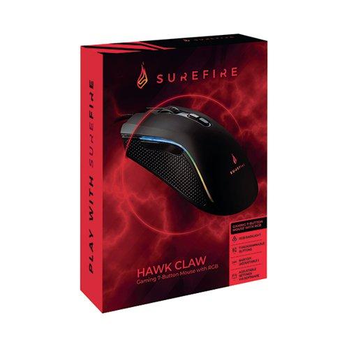 SureFire Hawk Claw Gaming 7-Button Mouse with RGB 48815 on Productcaster.