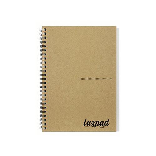 Silvine Luxpad Recycled Hardback Kraft Notebook 160pp A5 THBPINA5KR on Productcaster.