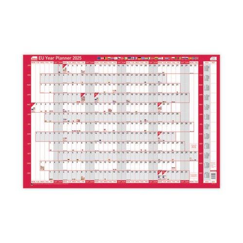 Sasco EU Year Planner Unmounted 2025 SY1076025 on Productcaster.