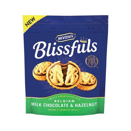 McVities Blissfuls Milk Chocolate and Hazelnut Biscuits 172g 44824 on Productcaster.