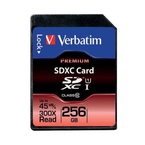 Verbatim Premium SDXC Memory Card Class 10 UHS-I U1 256GB 44026 on Productcaster.