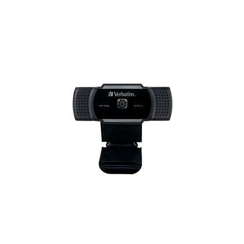 Verbatim AWC-01 Full HD 1080P Autofocus Webcam Microphone Black 49578 on Productcaster.