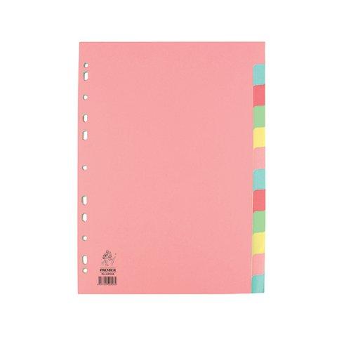 A4 Manilla Divider 12-Part Pink with Assorted Tabs WX01515 on Productcaster.