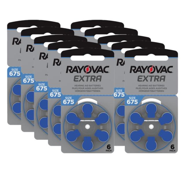 Rayovac Extra Advanced ACT 675 blå 10-pack on Productcaster.