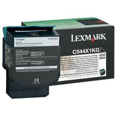 Lexmark X544dw Tonerkassette sort 6.000 sider return, høj kapacitet on Productcaster.