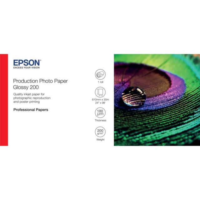 Epson Epson 24" Production Photo Paper Glossy 200g 30m on Productcaster.