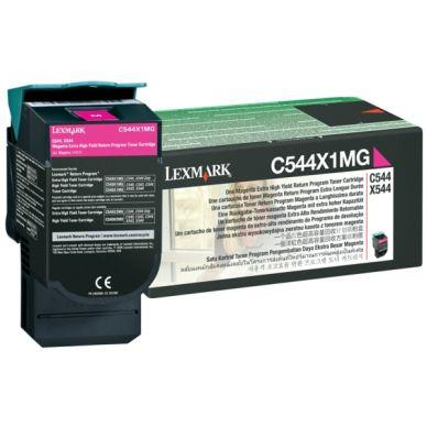 Lexmark Optra C 544 DW Tonerkassette magenta 4.000 sider, høj kapacitet return on Productcaster.