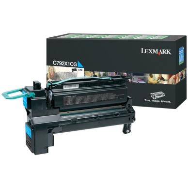 Lexmark C 790 Series Tonerkassett cyan 20.000 sidor, hög kapacitet return on Productcaster.