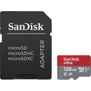 SanDisk MicroSDXC Mobil Ultra 128GB 140MB/s UHS-I Adap on Productcaster.