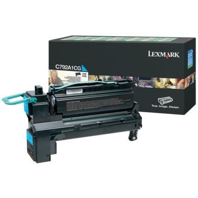 Lexmark C792dhe Gov LV Tonerkassett cyan 6.000 sider return on Productcaster.