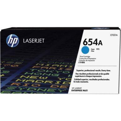 Hp Color LaserJet Enterprise M 651 xhm HP 654A Tonerkassett Cyan on Productcaster.