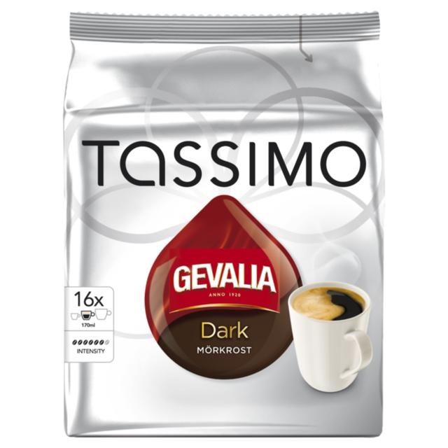 Gevalia Tassimo mörkrost kaffekapslar, 16 port on Productcaster.