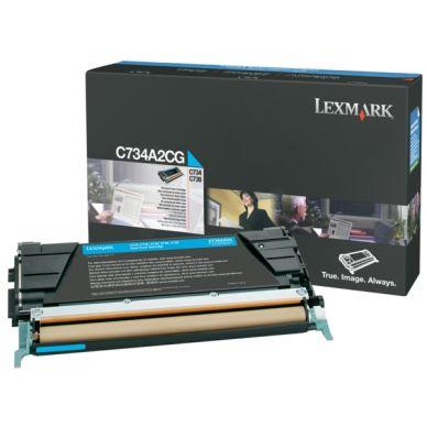 Lexmark C 736 Series Tonerkassett cyan 6.000 sidor return on Productcaster.