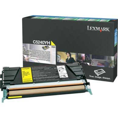 Lexmark C524DN Tonerkassette gul 5.000 sider return on Productcaster.