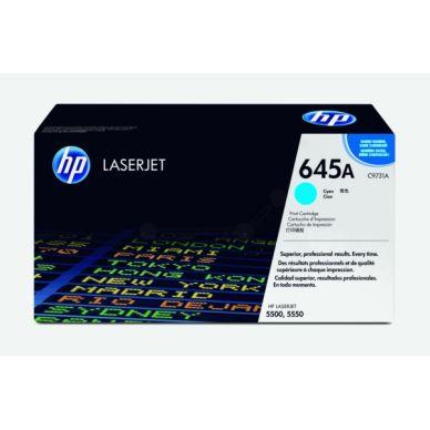 Hp Color LaserJet 5500HDN HP 645A Tonerkassette Cyan on Productcaster.