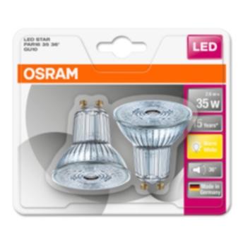 OSRAM OSRAM LED Star PAR16 2,6W/827 GU10 2-Pakkaus on Productcaster.