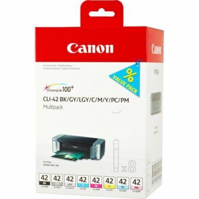 Canon Blækpatron MultiPack Bk,C,M,Y,LC,LM, GY,LGY, I 6384B010 N/A on Productcaster.