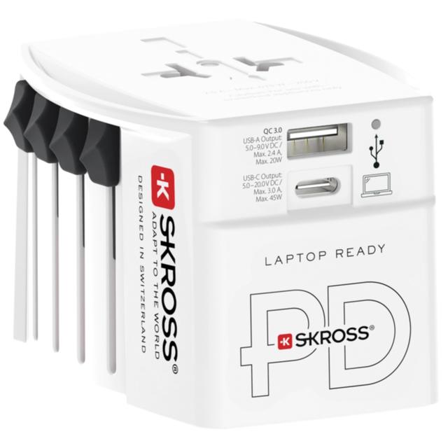 SKROSS World Adapter MUV USB-C PD + USB-A 45W on Productcaster.