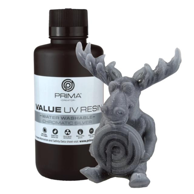 Prima Prima Value Water Washable UV Resin - 500ml - Chromatic Silver on Productcaster.