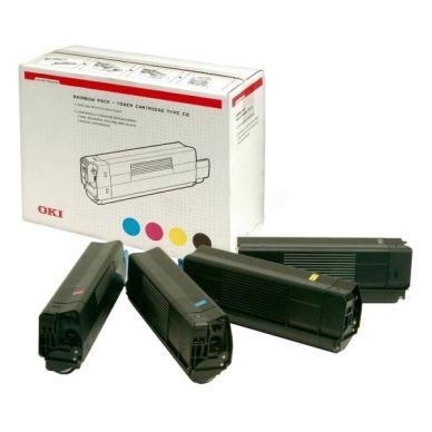 Oki C5400 DN Toner Rainbow Kit 4x5000 sider on Productcaster.