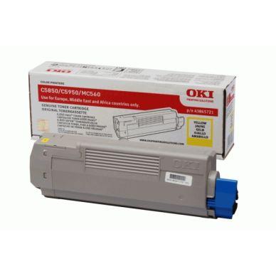 Oki C560DN Tonerkassett gul 6.000 sider on Productcaster.