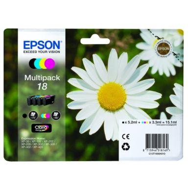 Epson Expression Home XP-205 Blekkpatron MultiPack Bk,C,M,Y on Productcaster.