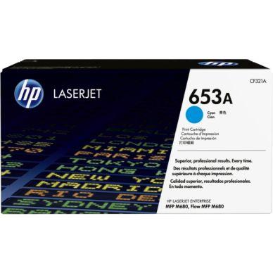 Hp Color LaserJet Enterprise MFP M 680 f HP 653A Tonerkassett Cyan on Productcaster.