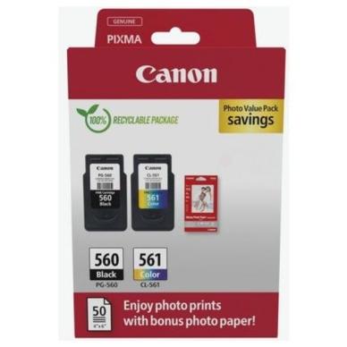 Canon Pixma TS 5300 Series Multipack PG-506 & CL-561 + 50ark fotopapir on Productcaster.