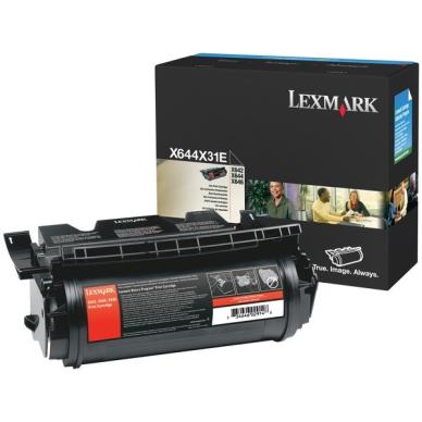 Lexmark X 644 Series Tonerkassett svart 32.000 sider on Productcaster.