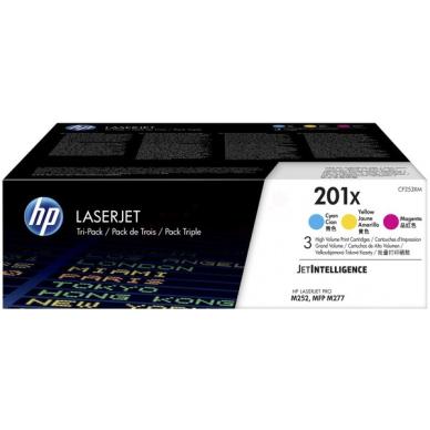 Hp Color LaserJet Pro M252n HP 201X Värikasetti 3-pack C/M/Y on Productcaster.