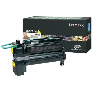 Lexmark C792de Gov HV Tonerkassett gul 6.000 sidor return on Productcaster.