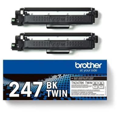 Brother HL-L 3280 CDW Twinpack TN247BK 2x 3000 sider on Productcaster.