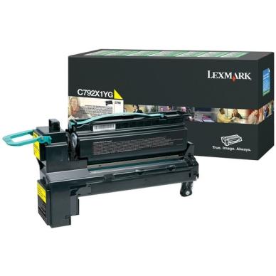 Lexmark C792e Värikasetti keltainen 20.000 sivua, High Yield return on Productcaster.