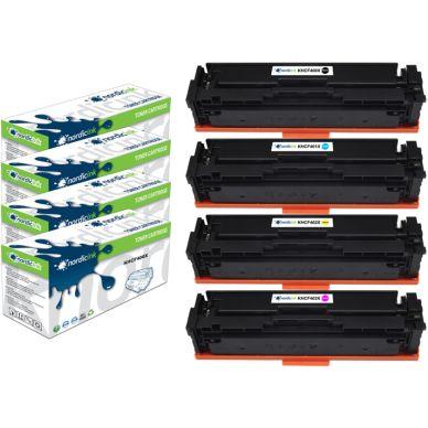 Hp Color LaserJet Pro M 277 dw Paket med fyra kompatibla toners BK/C/M/Y on Productcaster.