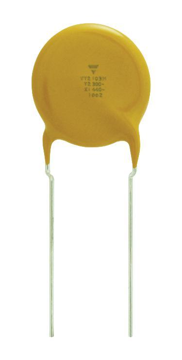 Vishay Ceramic Suppression Capacitor, 1500 pF, ± 20%, X1 / Y2, 440 V, 300 V, Radial Leaded (Multiples of: 10) on Productcaster.