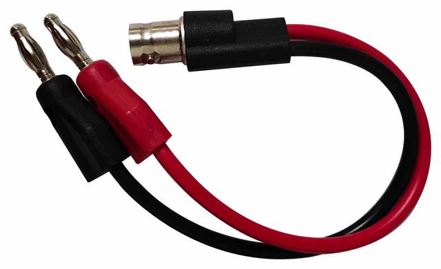 Multicomp Pro BNC Test Lead, BNC Socket to 2x 4mm Banana Plugs, 60V, 135mm on Productcaster.