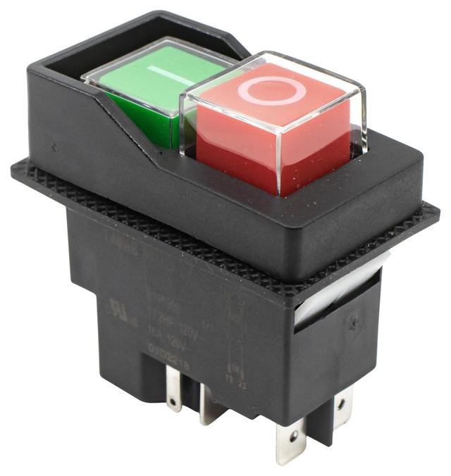 E-switch Industrial Push Button Switch, Off On, DPST, 120V AC, 16A on Productcaster.