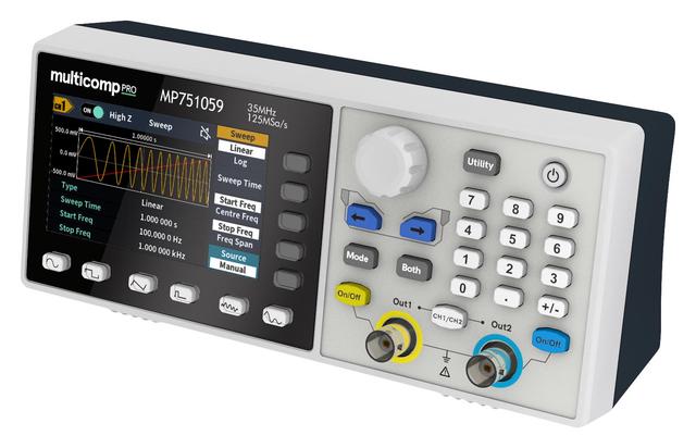 Multicomp Pro Arbitrary Waveform Generator, 2 Channel , 35MHz on Productcaster.