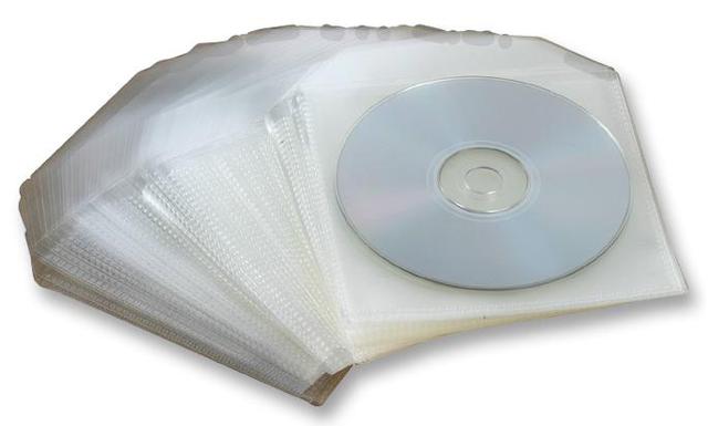 Polypropylene CD/DVD Sleeves Clear 100 Pack on Productcaster.