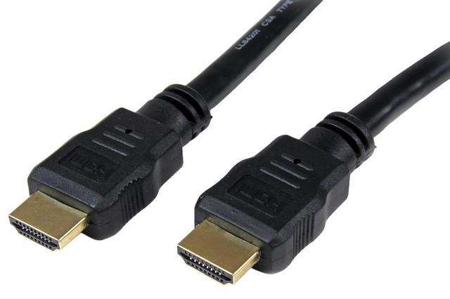 Startech High Speed 4K HDMI Lead with Ethernet, Male to Male, Gold Plated Connectors, 1m Black on Productcaster.